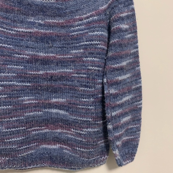 VINTAGE 80s Dad Grandpa Hand Knit Sweater Womens Medium - Picture 4 of 12